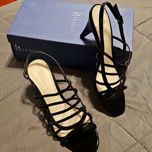 Black strappy sandals